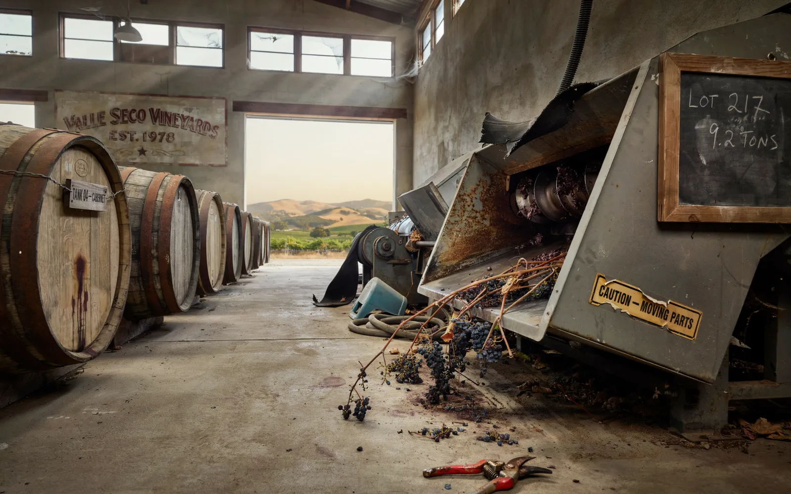 Gallo Shuts Lodi Crush Facility, Lays Off 20 Workers Amid California Wine Slump