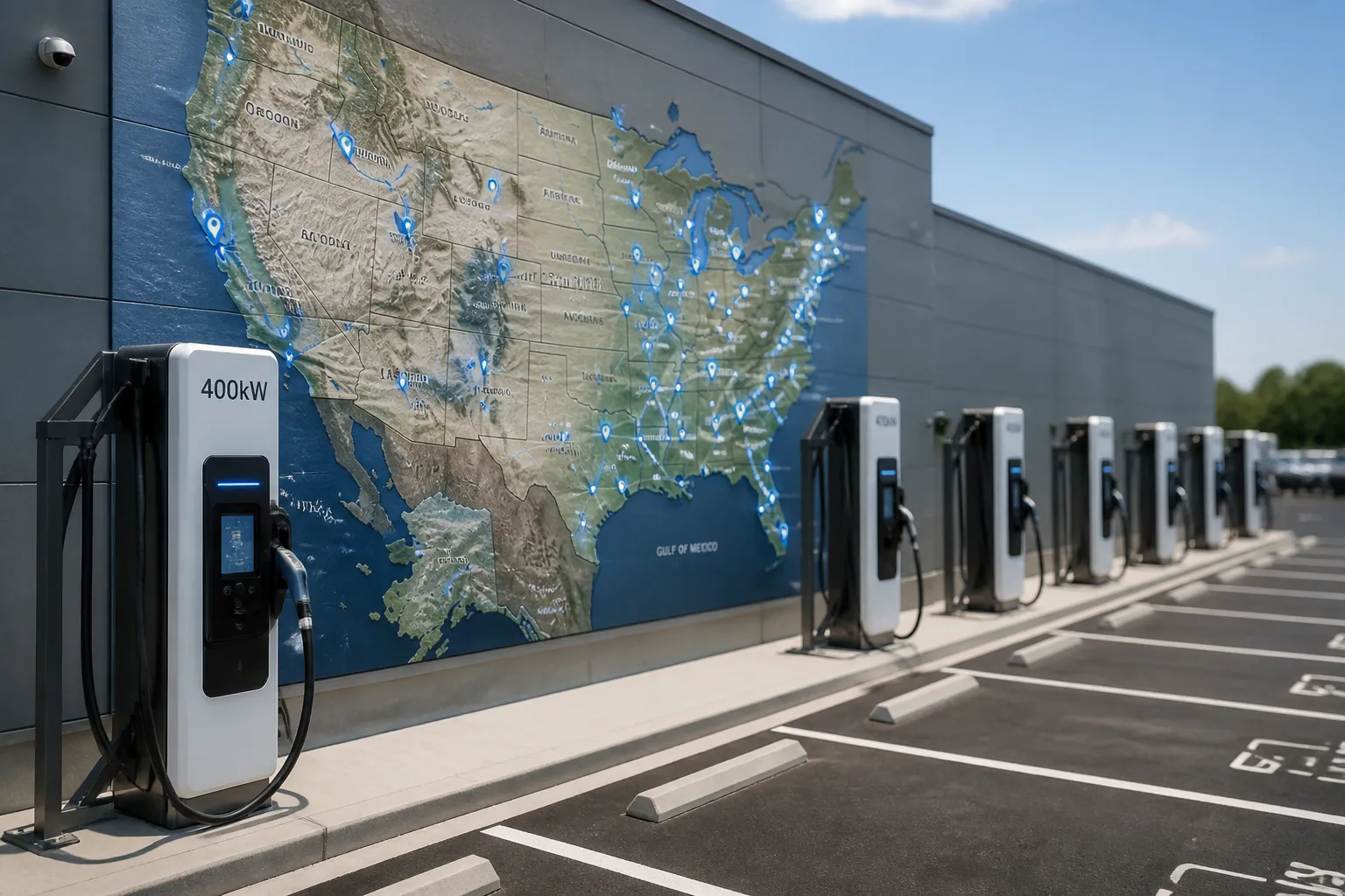 Walmarts 400-kW EV Charging Network Expands to 73 Locations Across 17 States