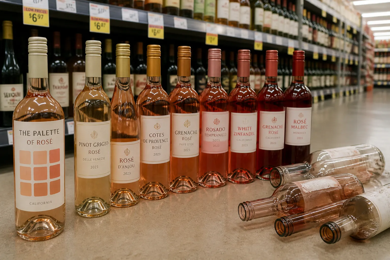 Aldi Unveils Rose Colour Guide After Research Shows 103 m of Wine Wasted Each Year
