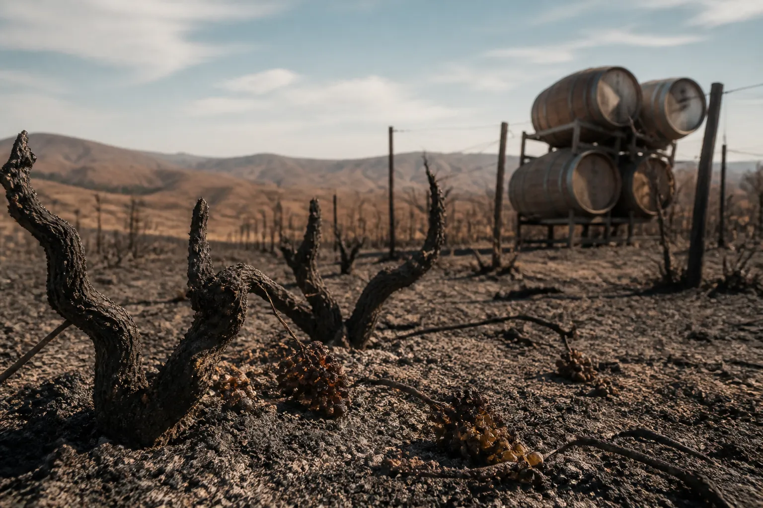 California Vineyards Burned as Wine Sales Reach 20-Year Low