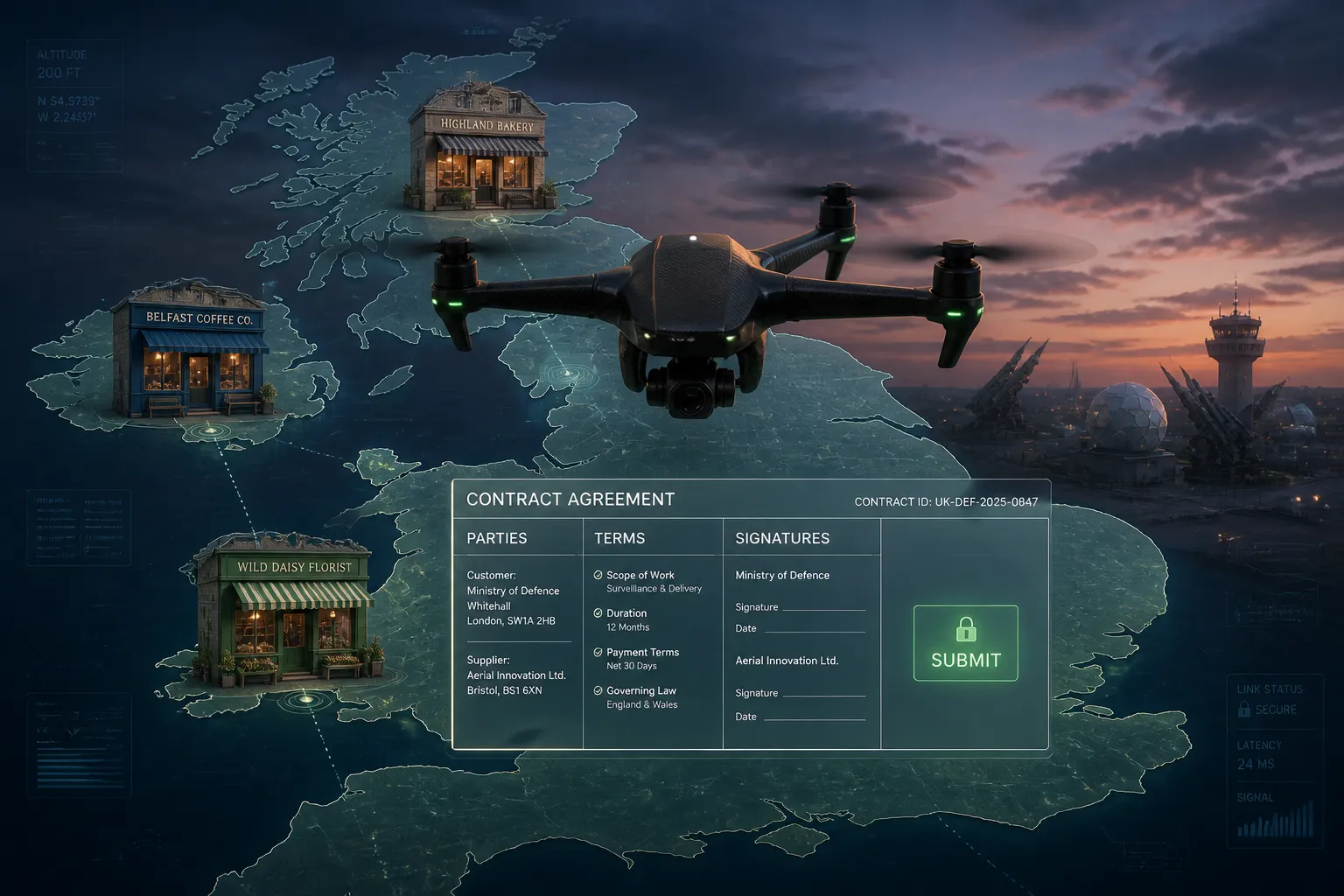 Drone Major Integrates Contract Finder Pro to Expand UK SME Access to Defence Contracts